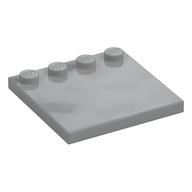 Plate Special 4 x 4, Studs on One Edge Plain] (Light Bluish Gray)