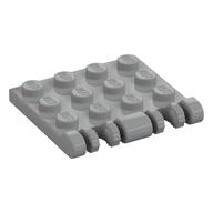 Hinge Plate 3 x 4 Locking Dual 2 Finger, 9 Teeth (Light Bluish Gray)
