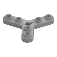 Technic Plate Rotor 3 Blade with Smooth Ends and 6 Studs (Propeller) (Light Bluish Gray)