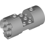 Cylinder 3 x 6 x 2 2/3 Horizontal Hollow Studs (Light Bluish Gray)