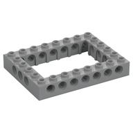 Technic Brick 6 x 8 with 4 x 6 Opening (Light Bluish Gray)