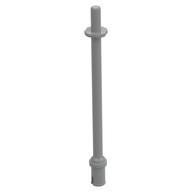 Bar 8L - Two Stop Rings / One Pin, Technic Figure Ski Pole [Flat End] (Light Bluish Gray)