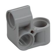 Technic Pin Connector Perpendicular 2 x 2 Bent (Light Bluish Gray)