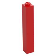 Brick 1 x 1 x 5 with Solid Stud (Red)