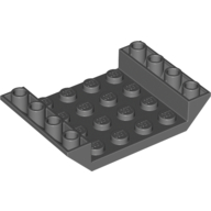 Brick Sloped Inverted 45° 6 x 4 Double with 4 x 4 Recessed (Dark Bluish Gray)