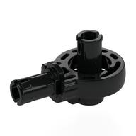 Technic Rotation Joint Ball Loop with Two Perpendicular Pins with Friction (Black)