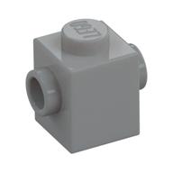 Brick Special 1 x 1 with Studs on 2 Sides (Light Bluish Gray)