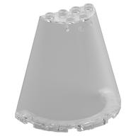 Cone Half 8 x 4 x 6 (Trans-Clear)