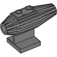 Engine, Strakes, 2 Top Studs, 2 x 2 Bottom Tile (Dark Bluish Gray)