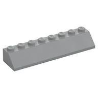 Brick Sloped 45° 2 x 8 (Light Bluish Gray)