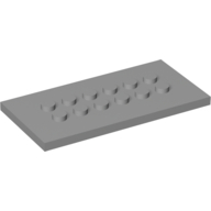 Plate Special 4 x 8 with Studs in Centre (Light Bluish Gray)