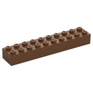 Brick 2 x 10 (Reddish Brown)