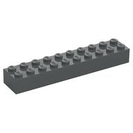 Brick 2 x 10 (Dark Bluish Gray)