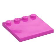 Plate Special 4 x 4, Studs on One Edge Plain] (Dark Pink)