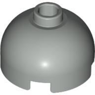 Brick Round 2 x 2 Dome Top, Blocked Open Stud, Bottom Axle Holder (Light Gray)