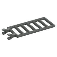 Bar 7 x 3 with Double Clips (Ladder) [Straight Clips] (Dark Gray)