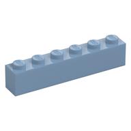 Brick 1 x 6 (Sand Blue)