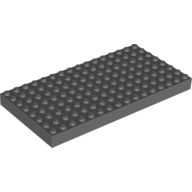 Brick 8 x 16 (Dark Bluish Gray)