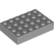 Brick 4 x 6 (Light Bluish Gray)