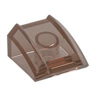 Brick Curved 2 x 2 with Lip, No Studs (Trans-Brown)