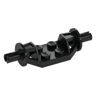 Plate Special 2 x 2 with Wheels Holder Wide - Technic Pins (Black)