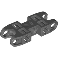 Technic Axle and Pin Connector 2 x 5 with Two Ball Joint Sockets (Dark Bluish Gray)