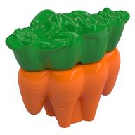 Duplo Food Carrots with Bright Green Leaves (Orange)