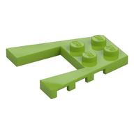 Wedge Plate 4 x 4 with 2 x 2 Cutout (Lime)