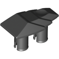 Fairing 1 x 2 Stepped with Two Pins (Black)