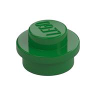 Plate Round 1 x 1 with Solid Stud (Green)