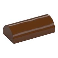 Brick Curved 2 x 4 Double, No Studs, without Groove (Reddish Brown)