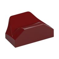 Brick Wedged, Curved 1 x 2 x 2/3 No Studs, Wing End (Dark Red)