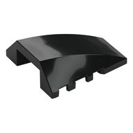 Brick Wedged, Curved 4 x 4 No Top Studs (Black)