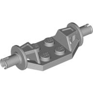 Plate Special 2 x 2 with Wheels Holder Wide - Technic Pins (Light Bluish Gray)