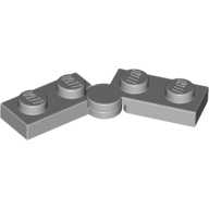 Hinge Plate 1 x 4 Swivel Top / Base - Solid Clip [Complete Assembly] (Light Bluish Gray)