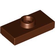 Plate Special 1 x 2 with 1 Stud with Groove (Jumper) (Reddish Brown)