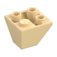 Brick Sloped Inverted 45° 2 x 2 Double Convex (Tan)