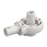 Technic Rotation Joint Ball Loop with Two Perpendicular Pins with Friction (White)