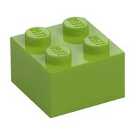 Brick 2 x 2 (Lime)