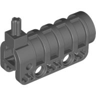 Launcher, Technic Competition Cannon, Round Bottom with Same Color Ends (Dark Bluish Gray)