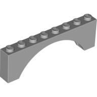 Brick Arch 1 x 8 x 2 (Light Bluish Gray)