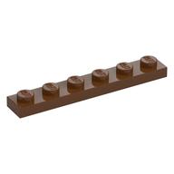 Plate 1 x 6 (Reddish Brown)