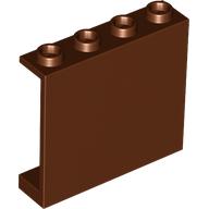 Panel 1 x 4 x 3 [Hollow Studs] (Reddish Brown)