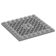 Plate Special 8 x 8 with Grille [Hole in Center] (Light Bluish Gray)