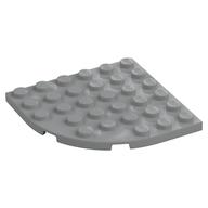 Plate Round Corner 6 x 6 (Light Bluish Gray)