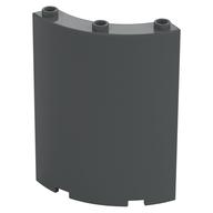 Panel 4 x 4 x 6 Quarter Cylinder (Dark Bluish Gray)