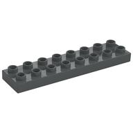 Duplo Plate 2 x 8 (Dark Bluish Gray)
