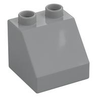 Duplo Brick 2 x 2 Slope 45° (Light Bluish Gray)