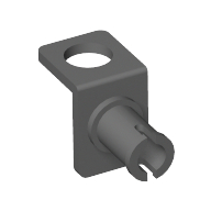 Minifig Neckwear Bracket with Technic Pin (Dark Bluish Gray)