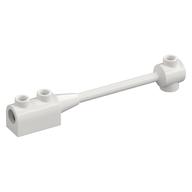 Bar 1 x 8 with Brick 1 x 2 Curved Top End (Axle Holder Inside Small End) (White)